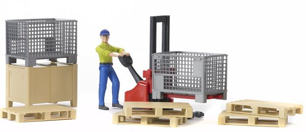 BRU62200 - Kit de logistique avec 1 personnage Ech:1/16 - 1