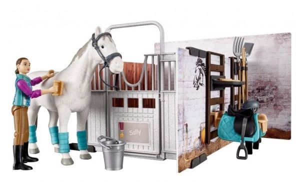 BRU62506 - Coffret écurie avec cheval, cavalière et accessoires - 1