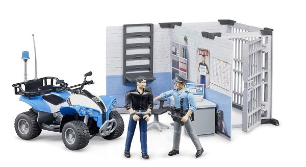 BRU62730 - Coffret police avec quad, figurines et accessoires - 1