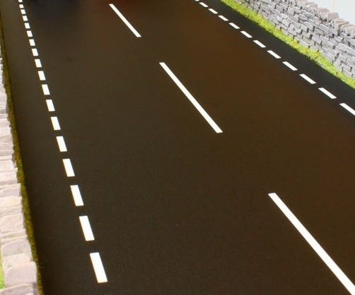 BT3010 - Tapis route 2 voies tracées dimensions 1020x230mm - 1