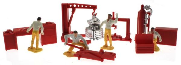 BT3043 - Lot de 4 mécaniciens avec accessoires d'atelier - 1