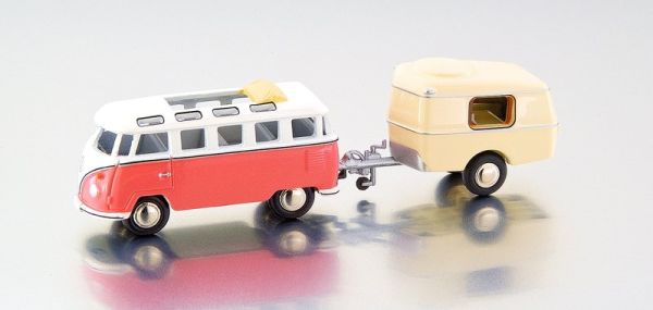 BUB06578 - VOLKSWAGEN T1 avec caravane limité à 1000 pièces - 1