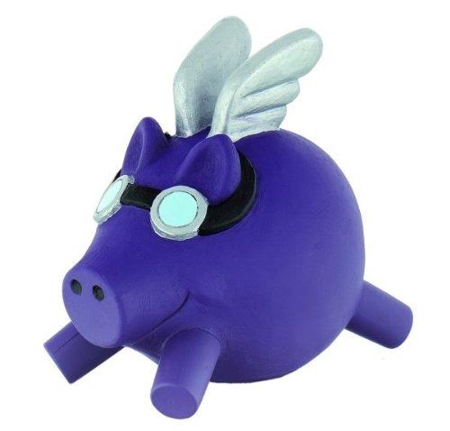 BUL62103 - Tirelire Cochon volant violet - 1