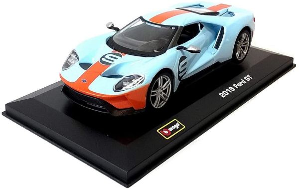 BUR18-42028 - FORD GT #9 2019 bleue et orange - 1