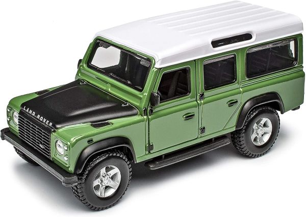 BUR18-43029 - LAND ROVER Defender 110 vert toit blanc - 1