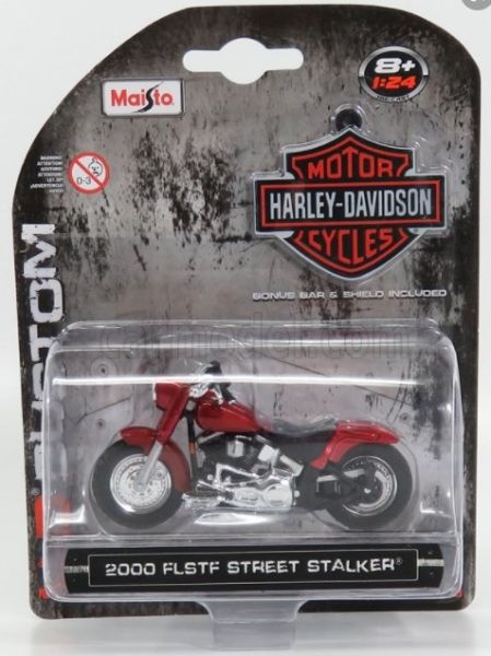 MST6125 - HARLEY DAVIDSON  FLSTF Street Stalker 2000 Rouge - 1