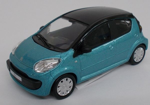 CAR250NDA - CITROEN C1 bleue toit noire - 1