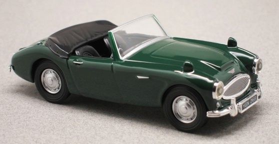 CAR251NDE - AUSTIN Healey cabriolet ouvert vert - 1