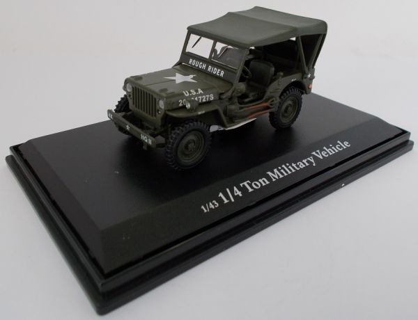 CAR4-91870 - JEEP US Army bachée 1/4 Ton Military Vehicule 6 juin 1944 D-Day - 1