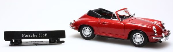 CAR813055C - PORSCHE 356B cabriolet ouvert rouge - 1