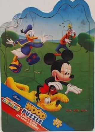 Puzzle Mickey, Minnie et leurs amis- 2 x 12 pièces