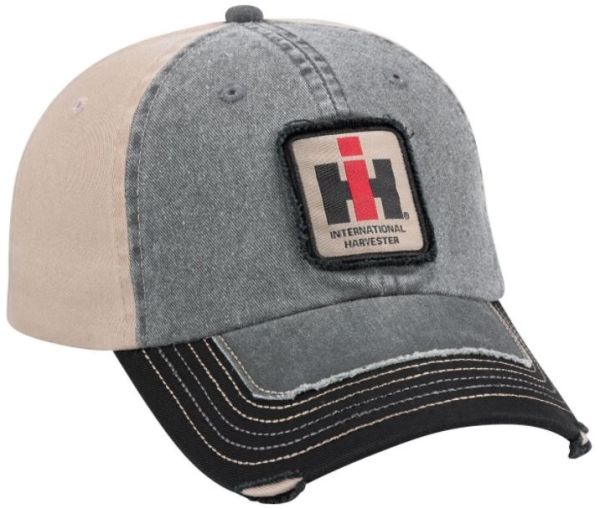CAS260842 - Casquette INTERNATIONAL HARVESTER grise et beige visière noire - 1