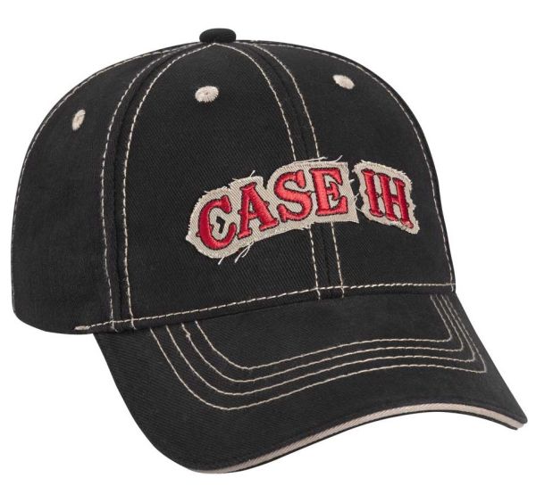 CASCASEIH253529 - Casquette CASE IH noire logo rouge sur fond gris - 1