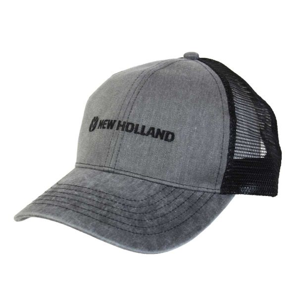 CASNH5003 - Casquette NEW HOLLAND Grise et noire en Maille - 1