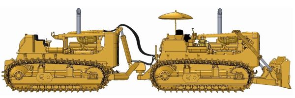 CCMDD9G - Bull CATERPILLAR DD9G Dual pousseur DISPO 2019 - 1