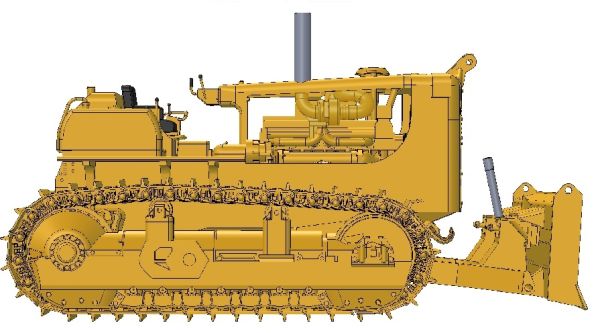 CCMD9G-01 - Bull CATERPILLAR D9G pousseur DISPO FIN 2018 - 1