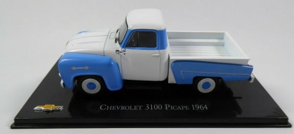 MAGCHEPICAPE64 - CHEVROLET 3100 Picape 1964 pick-up bleu et blanc - 1