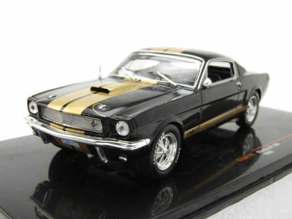 IXOCLC377N - FORD Mustang Shelby GT 350 1965 Noire avec bandes Or - 1