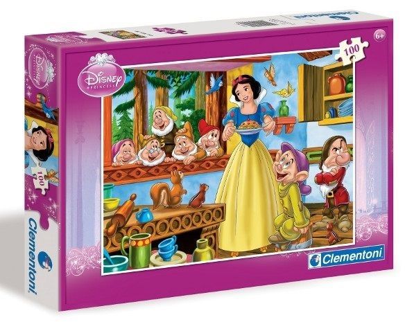 CLE07206 - Puzzle 100 Pièces BLANCHE NEIGE et les sept nains 38 x 30 cm - 1