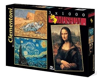 CLE08008 - 3 Puzzles 1000 Pièces Musée - 1