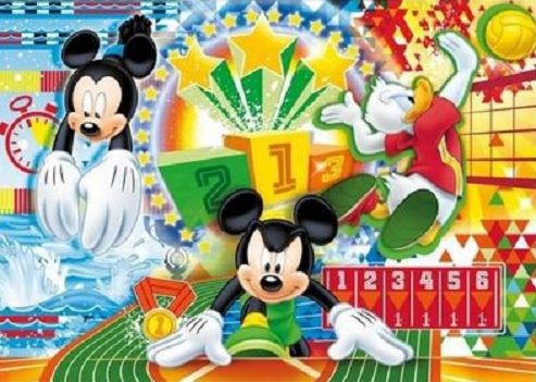 CLE22222-4 - Puzzle 15 Pièces Mickey et ses amis aux jeux Olympiques - 1