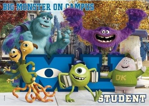 CLE26889 - Puzzle 60 Pièces MONSTER UNIVERSITY 26.8 x 18 cm - 1
