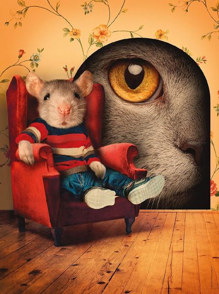 CLE35015 - Puzzle 500 Pièces Par le trou de la serrure - 1