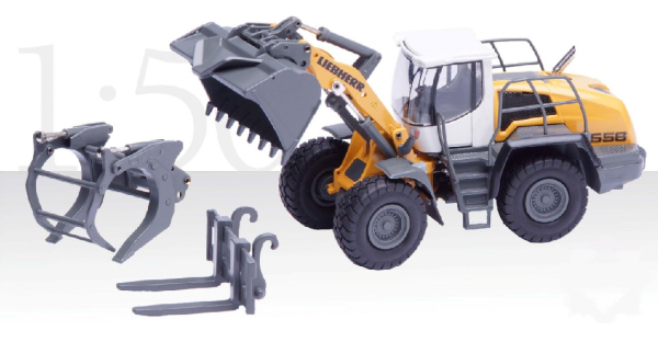CON2444 - Chargeur LIEBHERR L556 Avec Fourches, Godet et Pince - 1