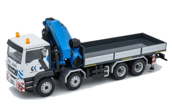 CON75204 - MAN TGS M Euro 5 8x4 porteur plateau et grue PALFINGER PK 530002 - 1