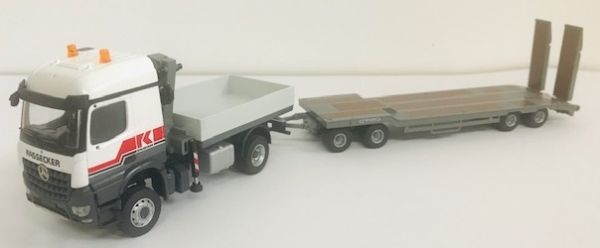 CON78239/0 - MERCEDES Arocs 4x2 benne avec grue de déchargement et porte engins 4 Essieux KASSECKER - 1