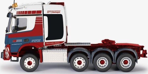 CON78246 - MERCEDES BENZ Arocs Stream Space 8x6 et remorque porte engins surbaissée SPIEGL - 1