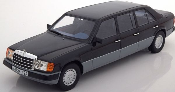 CSM012-1 - MERCEDES BENZ V124 limousine 1990 noire bas de caisse gris - 1