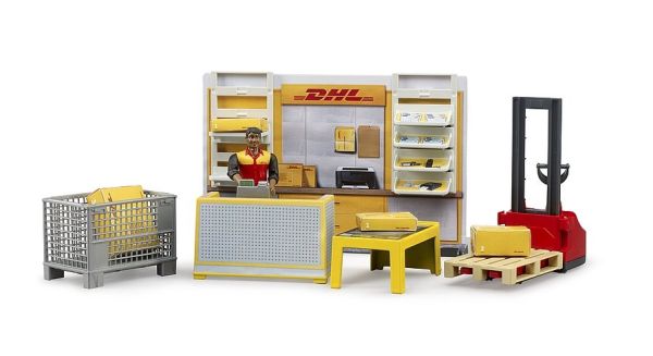 BRU62251 - Boutique de dépôt DHL avec tire palette et colis - 1