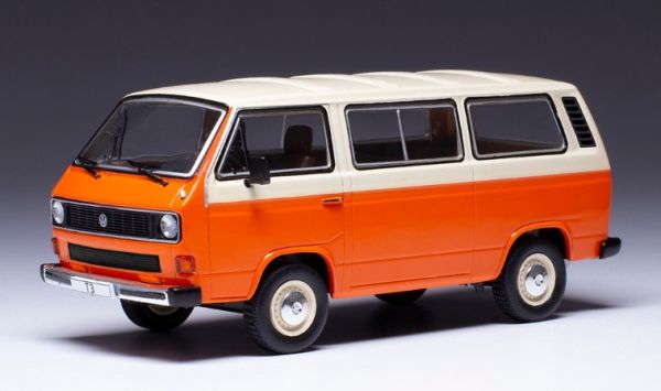 IXOCLC501N.22 - VOLKSWAGEN Type 2 T3 Caravelle 1981 orange et blanc - 1