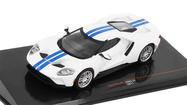 IXOCLC536N - FORD GT 2017 Blanc et bleu - 1