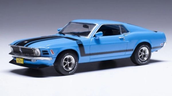 IXOCLC569 - FORD Mustang Boss 302 1970 Bleu - 1