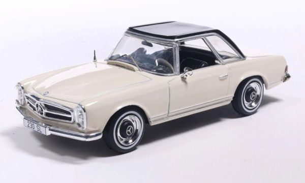 IXOCLC617N.22 - MERCEDES-BENZ 230SL HardTop 1964 Beige métallique et Noir - 1