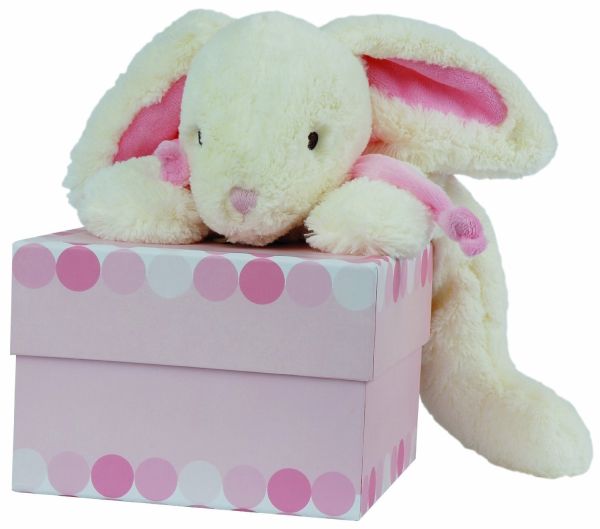 DC1242 - LAPIN BONBON - Doudou - rose 30 cm - 1