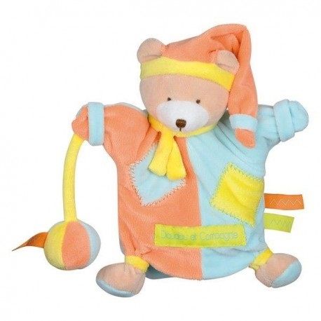 DC2562 - Marionnette ours Zigzag Orange 25 cm - 1