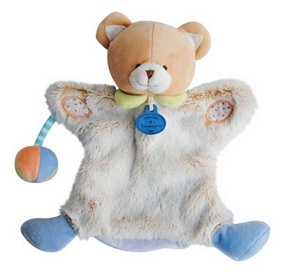 DC2900OURS - Marionnette Ours Choupidoudou multicolore 22 cm - 1
