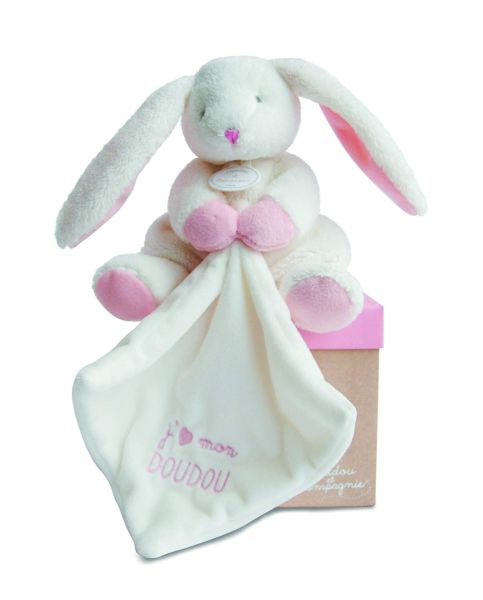 DC2914 - Pantin avec doudou lapin rose - 1