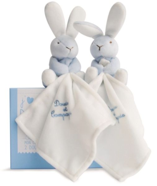 DC2918LAPIN - Coffret Duo bleu - 2 Lapins - 1