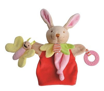 DC3005LAPIN - Marionnette Lapin Rouge 30 cm - 1