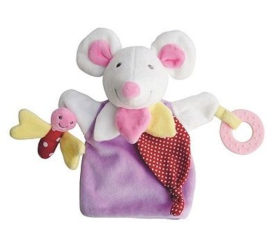 DC3005SOURIS - Marionnette Souris Violette 30 cm - 1