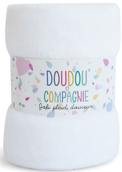 DC3033BLANC - Plaid douceur - Blanc - 100 x 70 cm - 1