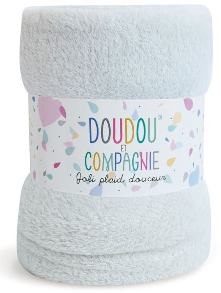 DC3034GRIS - Plaid douceur - Gris - 100 x 70 cm - 1
