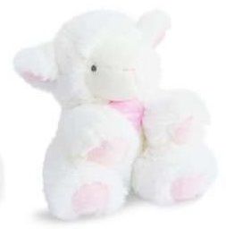 DC3105-ROSE - AGNEAU avec hochet – Rose - 1