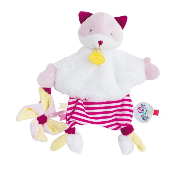 DC3148 - Doudou chat avec moulin à vent - 1