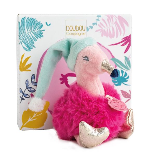 DC3525 - Minizoo - Flamant Rose avec bonnet - 1