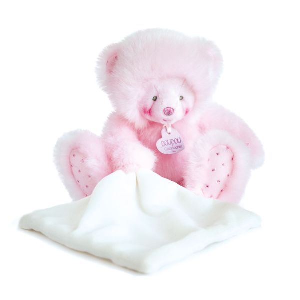 DC3551 - Trop mimi - Ourson rose avec doudou - 1